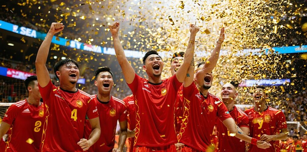 kemenangan bola voli putra Indonesia